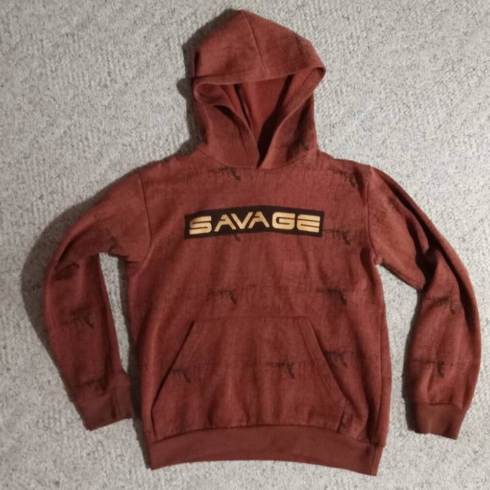 🔥3/$20 Truth Substance Common Sense Savage boy's hoodie size 12